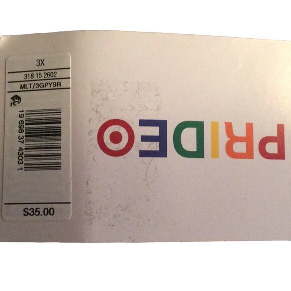 New Target Pride Rashguard adult swim top 3X - Picture 5 of 6